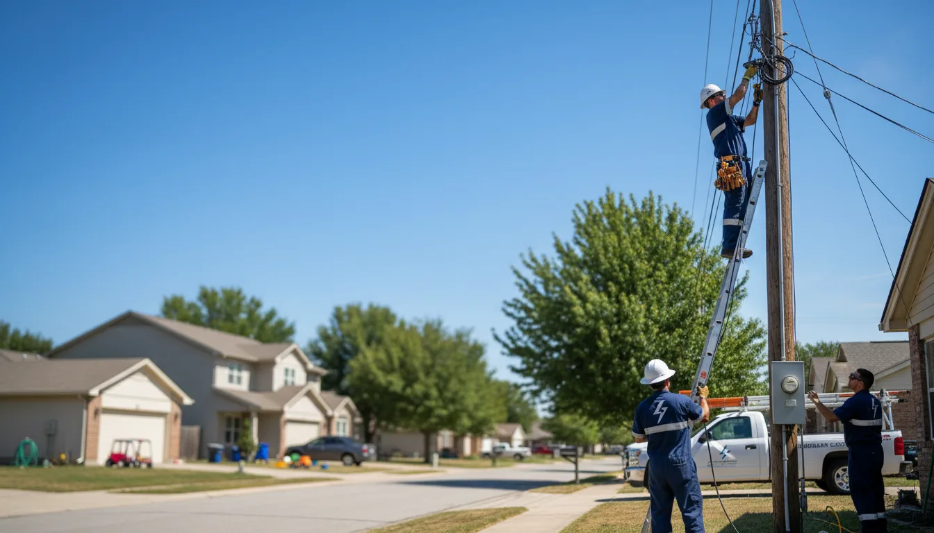 Residential electrician providing installation services in Decker, MI